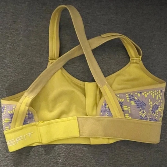 SHEFIT Flex Sports Bra Luxe - Yellow - Medium Impact Sz. Small - Picture 4 of 5